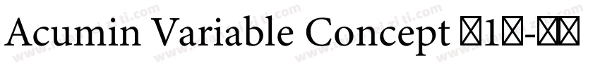 Acumin Variable Concept (1)字体转换